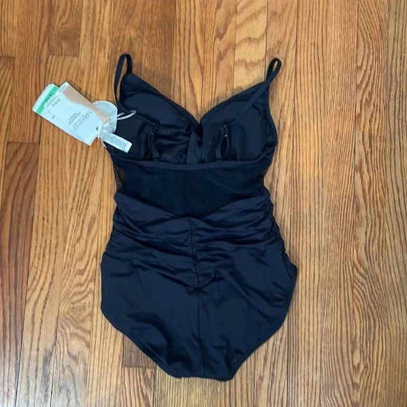 Coco Reef Contours Sterling Bra-Sized One-Piece Swimsuit Black size 10 34C/D NWT - Picture 4 of 9